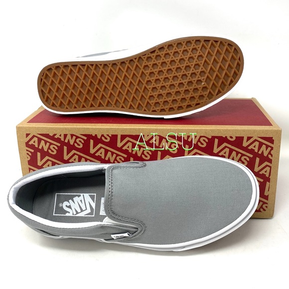 VANS Classic Slip On Wild Canvas Gray Casual Shoes Women’s Size 9.5 VN0003Z4LNQ - Picture 4 of 10